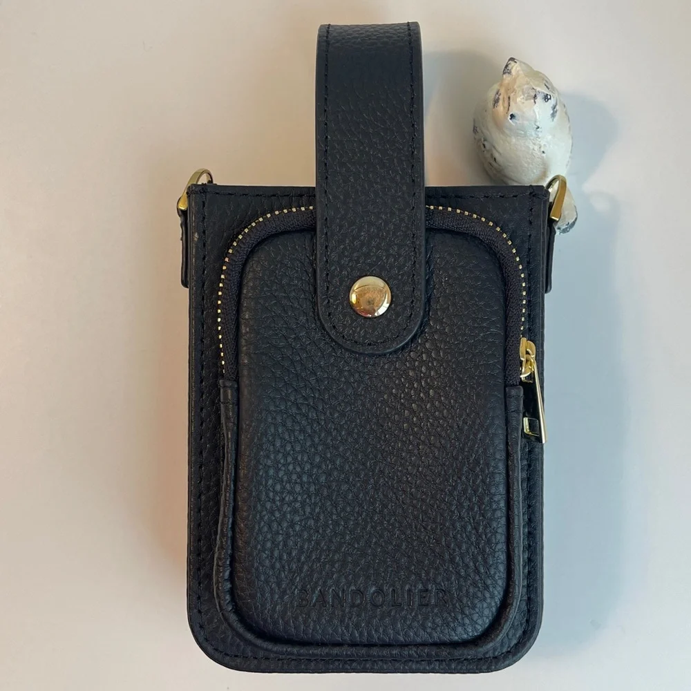 Bandolier Hailey Holster Crossbody Phone Bag In Black/Gold